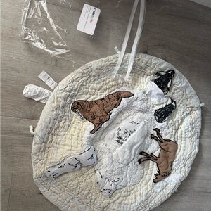 Crate & Barrel Kids Cloud Island Animal Friends Quilted Play Mat